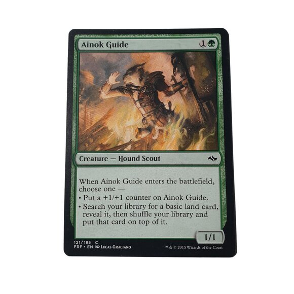 Magic The Gathering Ainok Guide X4 Creature Hound Scout 2015 Wizards Coast - Picture 2 of 3